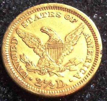 1861-Liberty-Head-1/4-Eagle.