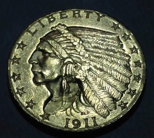 1911-Indian-Head-1/4-Eagle