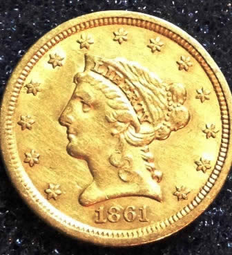 1861-Liberty-Head-1/4-Eagle.
