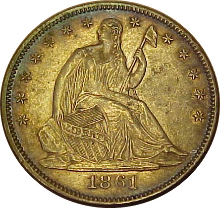 1861-Half-Dollar---Color-Of-The-Bars-In-The-Shield?