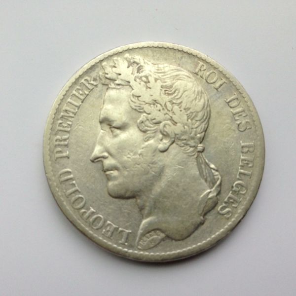 1833-Belgium-5-Francs