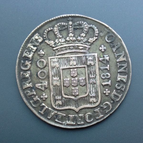 1814-Portugal-400-Reis-Underweight