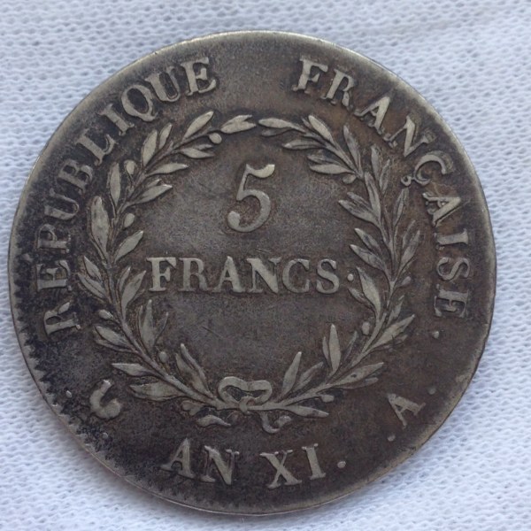 1804-Napolean-5-Francs