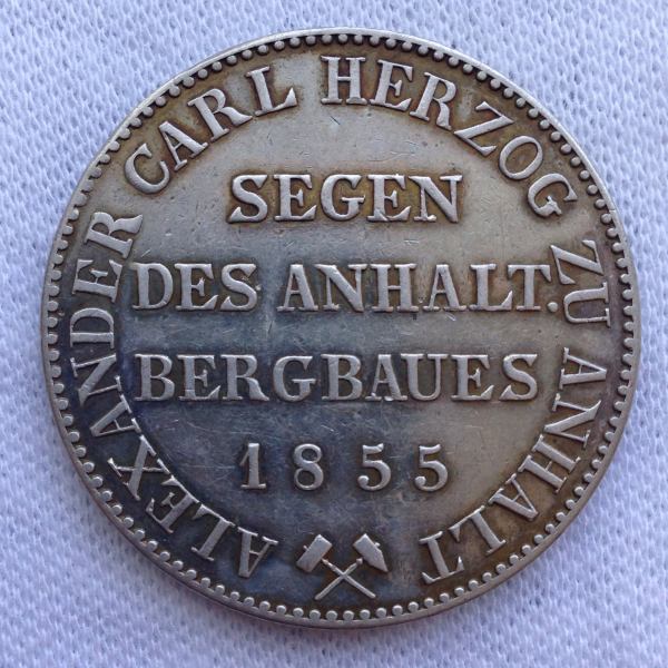 1855-Anhalt-Mining-Thaler