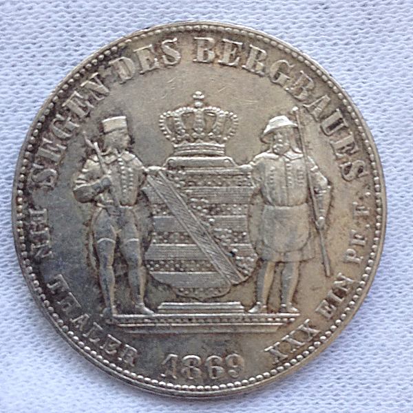1869-Saxony-Thaler