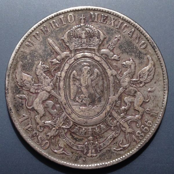 1866-Mexico-Peso