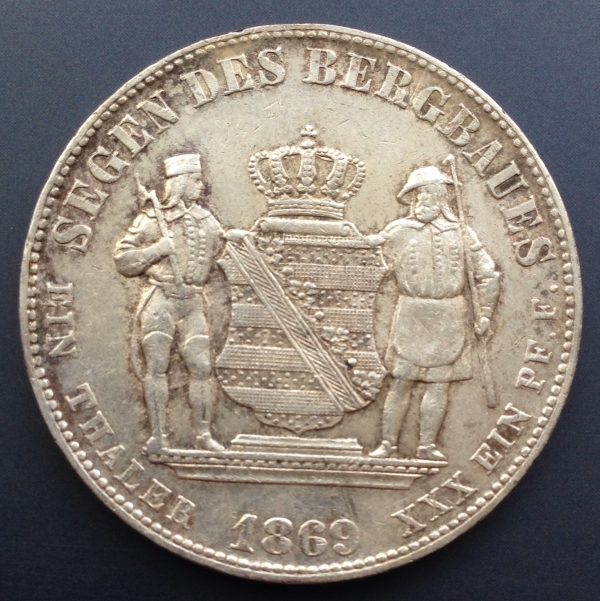 1869-Saxony-Thaler