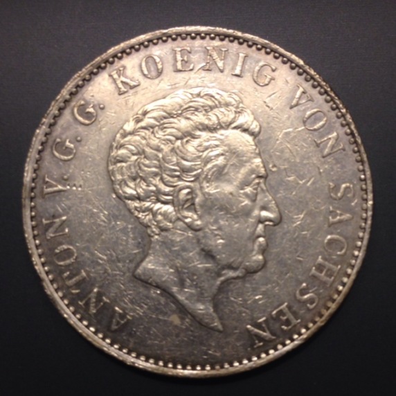 1834-Saxony-Thaler