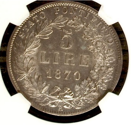 1870-Vatican/-Papal-State-5-Lire-Help
