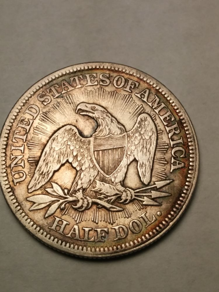 1853-Seated-Half-W/-Arrows-And-Rays
