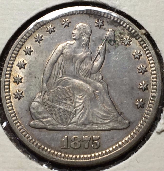 1875-Seated-Quarter-For-Grading