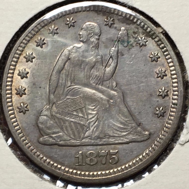 1875-Seated-Quarter-For-Grading