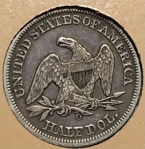 1858-O-Seated-Half-Dollar-For-Grading