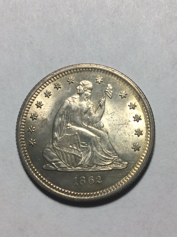 1862-Seated-Quarter-For-Grading