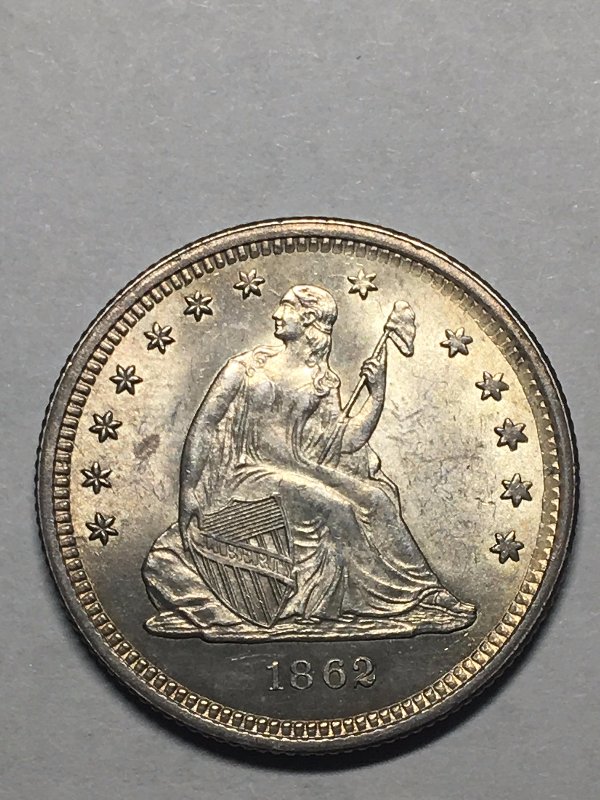 1862-Seated-Quarter-For-Grading