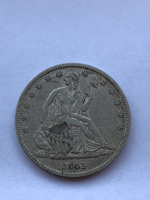 1841-O-Seated-Half-Dollar-For-Grading