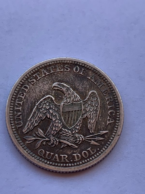 1855-Seated-Quarter-For-Grading