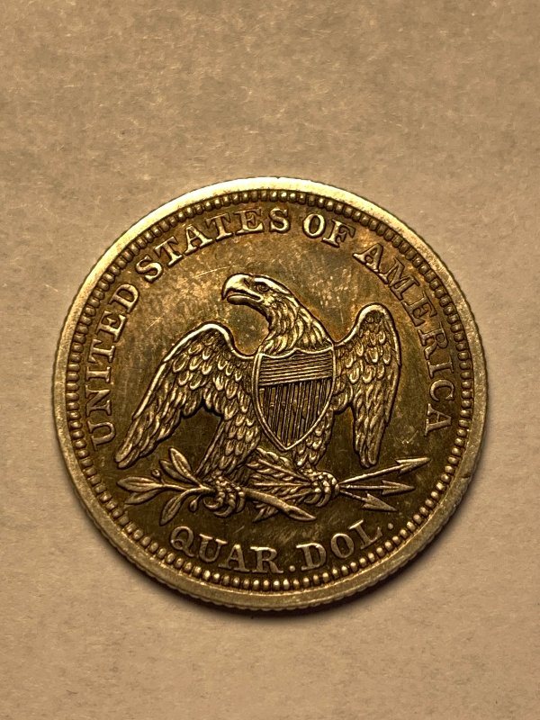 1855-Seated-Quarter-For-Grading