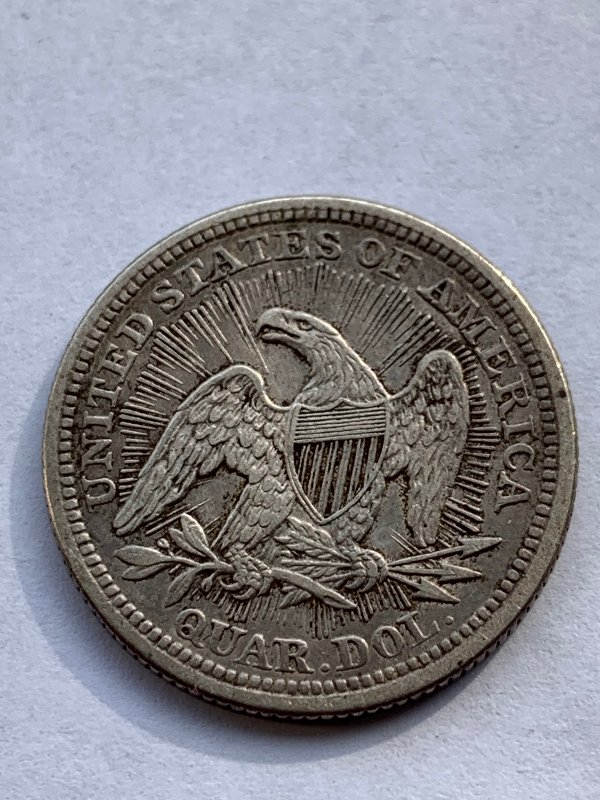 1853-Seated-Quarter-For-Grading