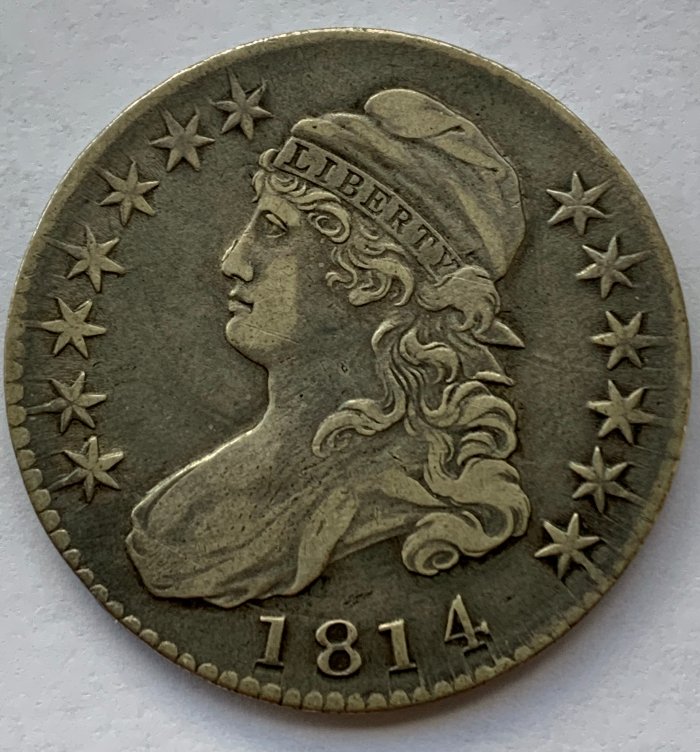 1814-Capped-Bust-Half-Dollar-O-107A-For-Grading
