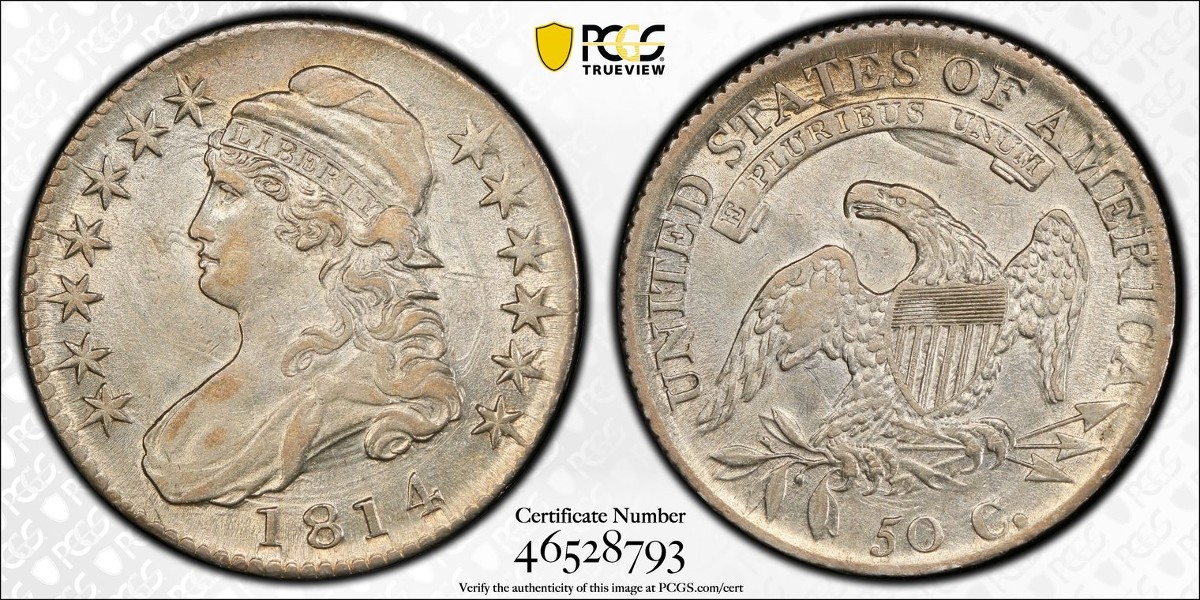 1814-Capped-Bust-Half-Dollar-O-107-For-Grading