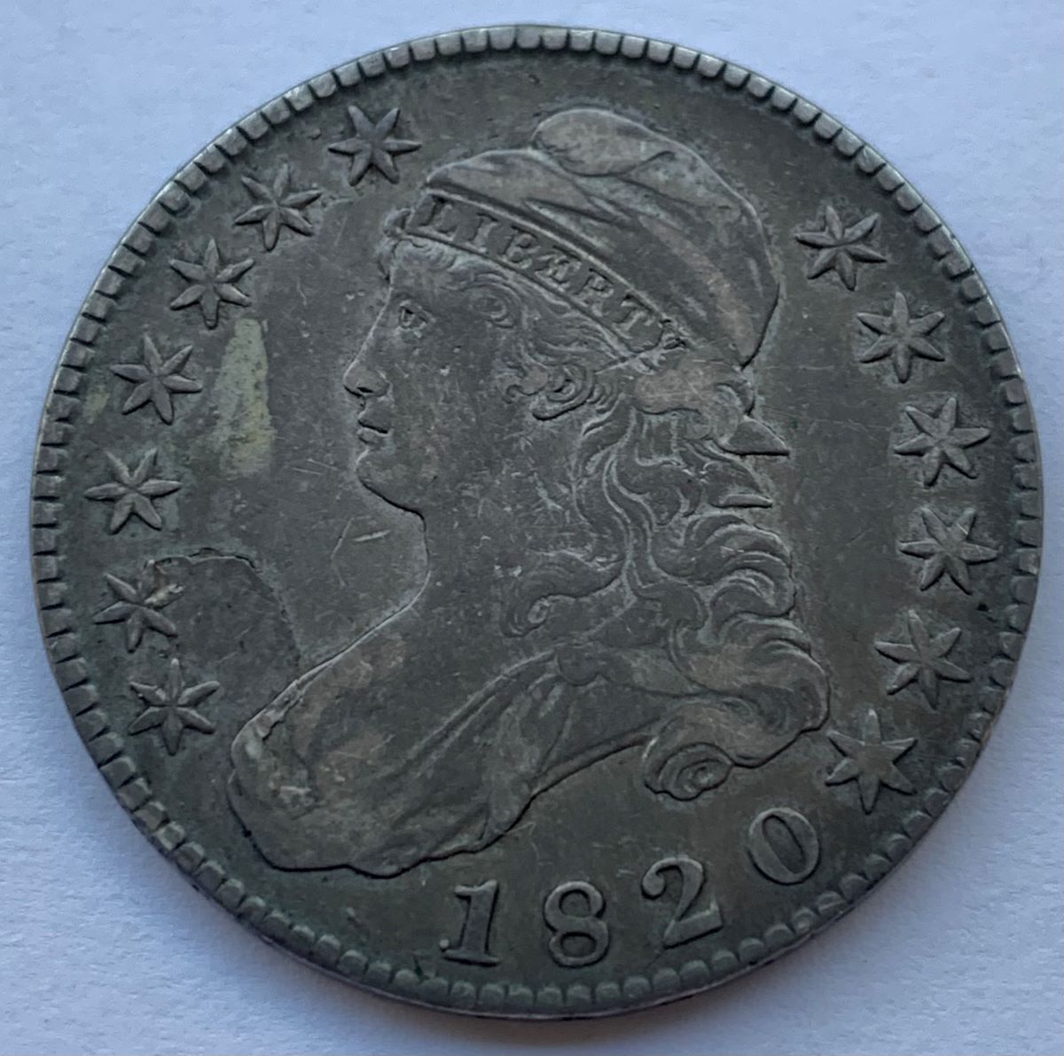 1820-O-104-Capped-Bust-Half-Dollar-For-Grading