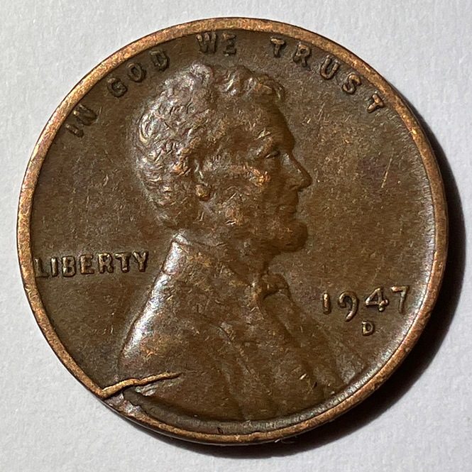 1947-D-Cent:-Pre-Cud?---Retained-Lamination?