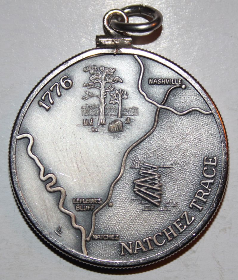 1776-1976-Mississippi-Bicentennial-Natchez-Trace-Medal-36mm-.96-Ounce