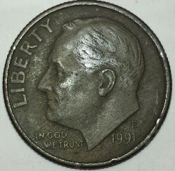 1991-D-Dime