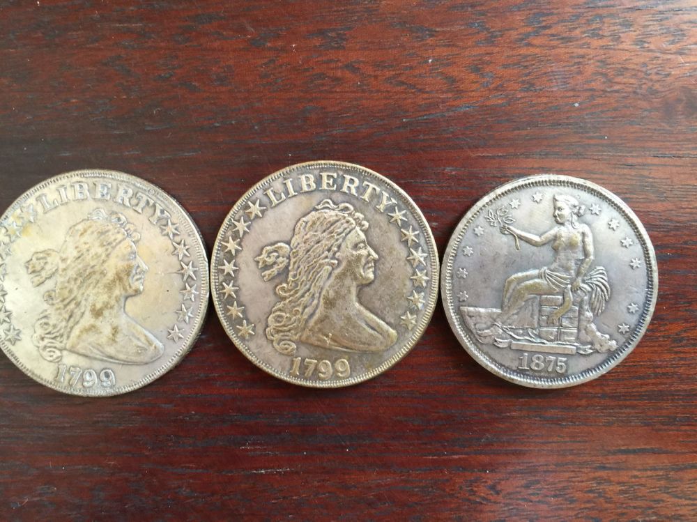 1799-Coin-And-1875-Trade-Dollar