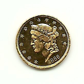 1886-Mini-$20-Coin?-|-Miniature-Replica