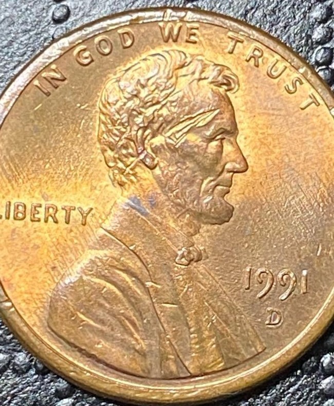 1991-D-Lincoln-Penny-Headwound