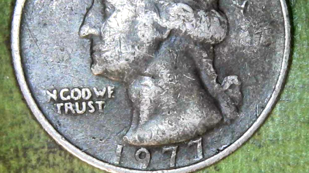 1977-No-Mint-Mark-Quarter-Why-Is-It-Black-Is-It-Caused-From-Grease