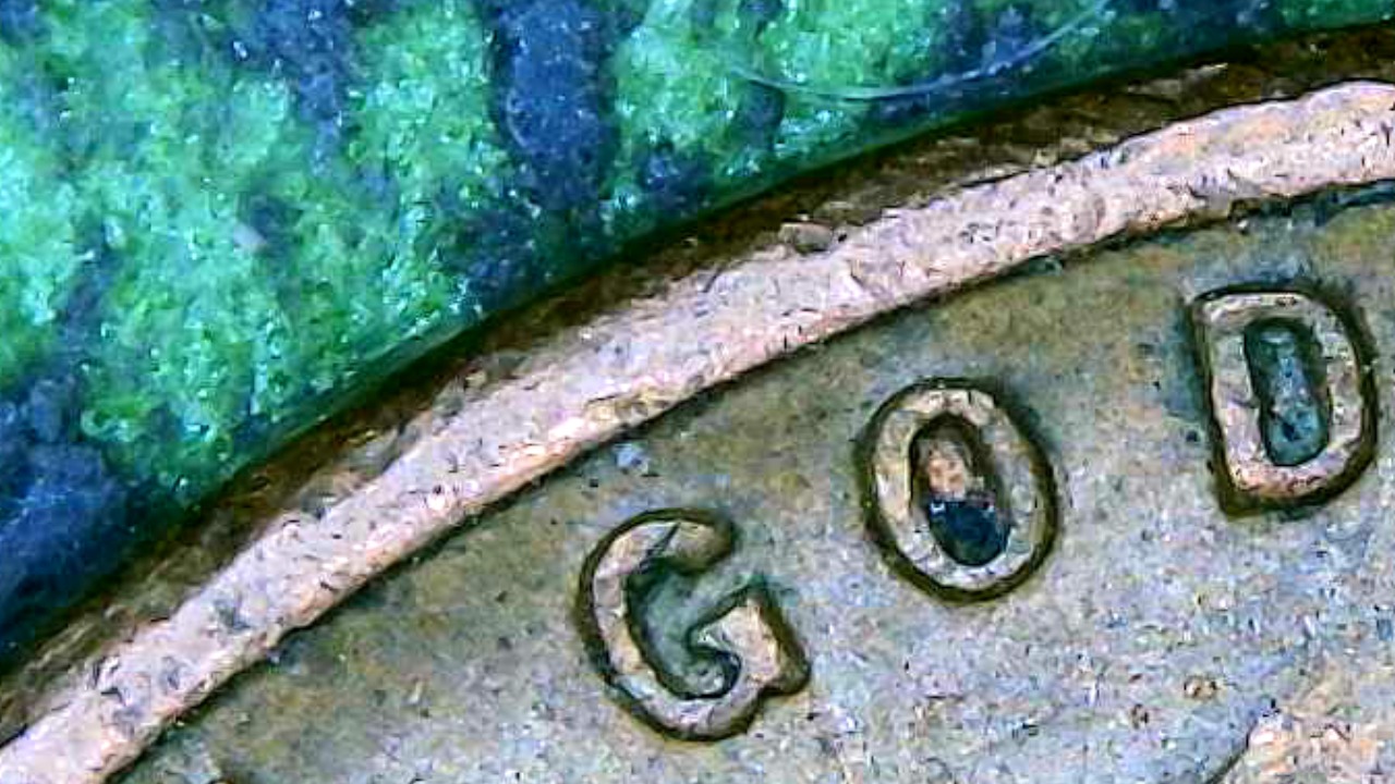 1950-D-Cent-In-O-In-God-On-The-Adverse-Is-It-A-Small-Die-Chip-In-The-Center-Of-It