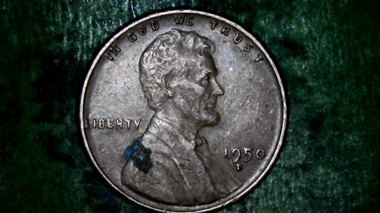 1950-D-Cent-In-O-In-God-On-The-Adverse-Is-It-A-Small-Die-Chip-In-The-Center-Of-It