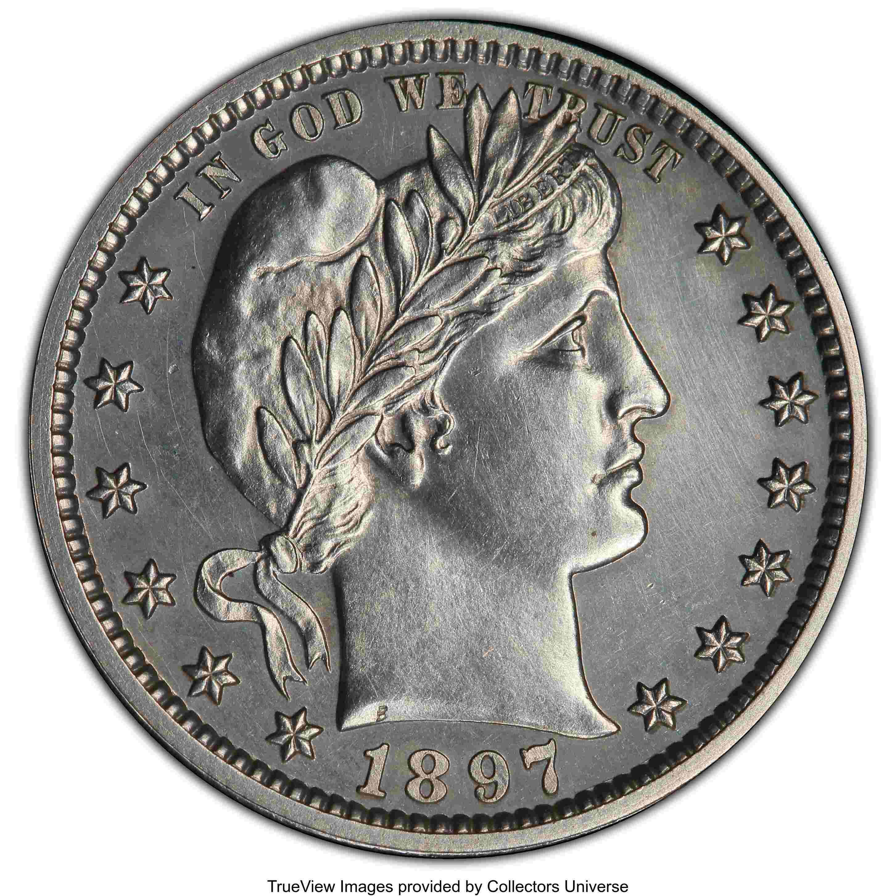 1897-Proof-Barber-Quarter---Rare-PF60-Grade