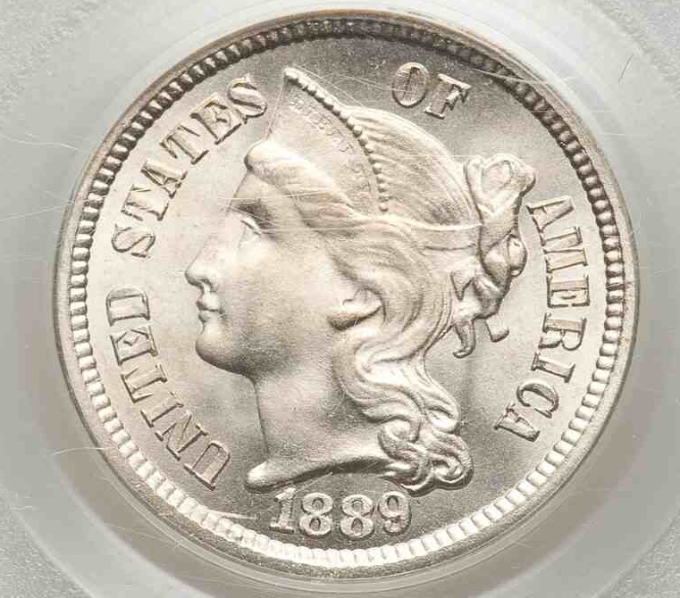 1889-III-Cent-Nickel:-Crappy-Holder,-Pretty-Coin-.