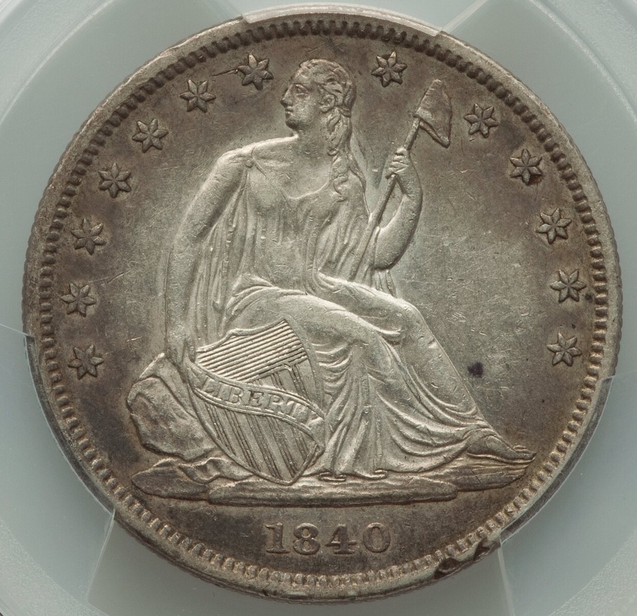 1840-Seated-Liberty-Half---Minor-Rim-Damage-PCGS