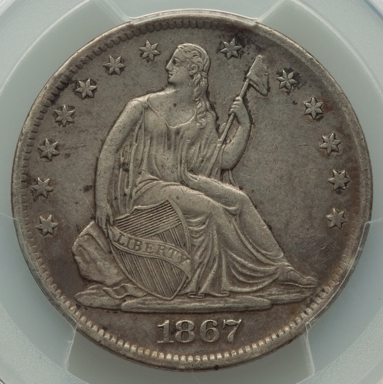 Eyes-Of-The-Beholder-1867-S-Seated-Liberty-Half-PCGS