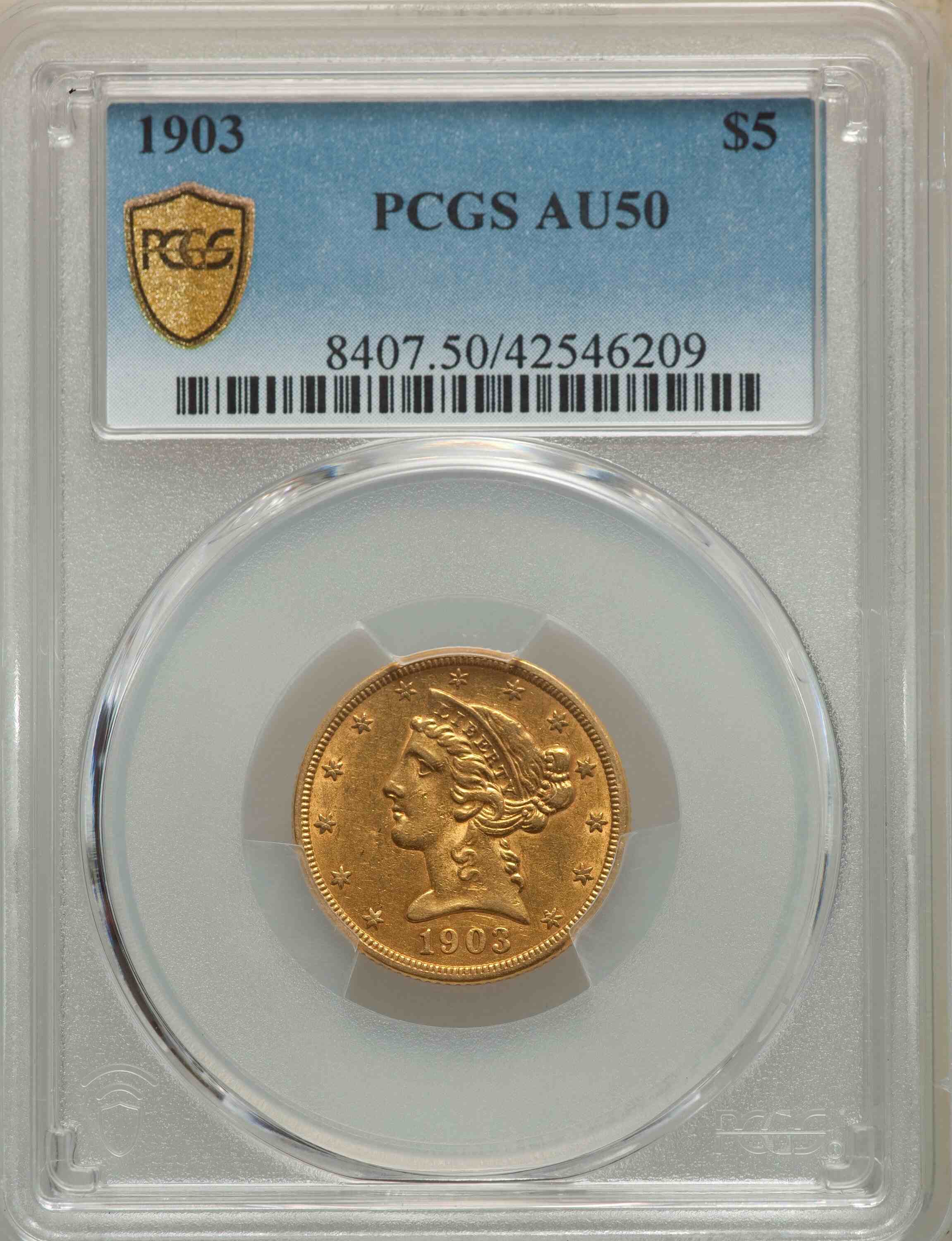 Gold-Practice:-1903-$5-Half-Eagle-PCGS
