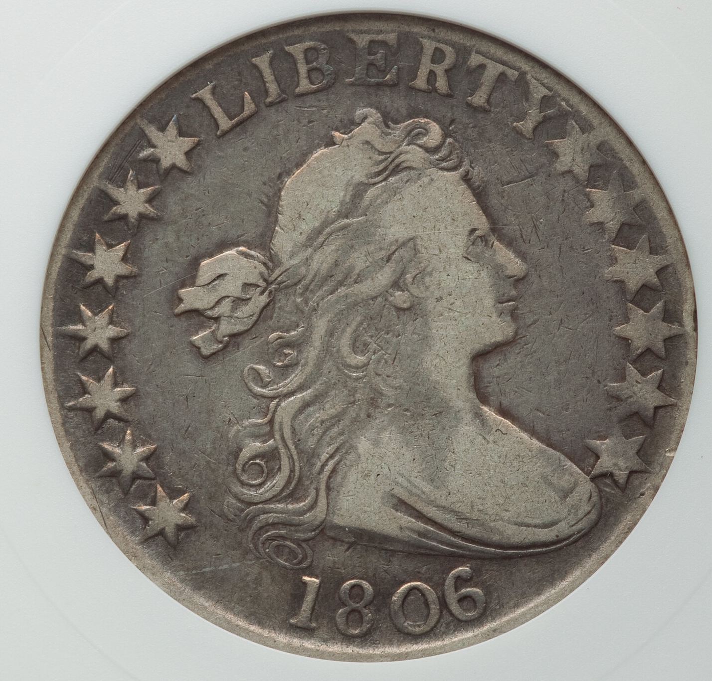 1806-Draped-Bust-Half-ANACS:-Grade-And-Variety-Please