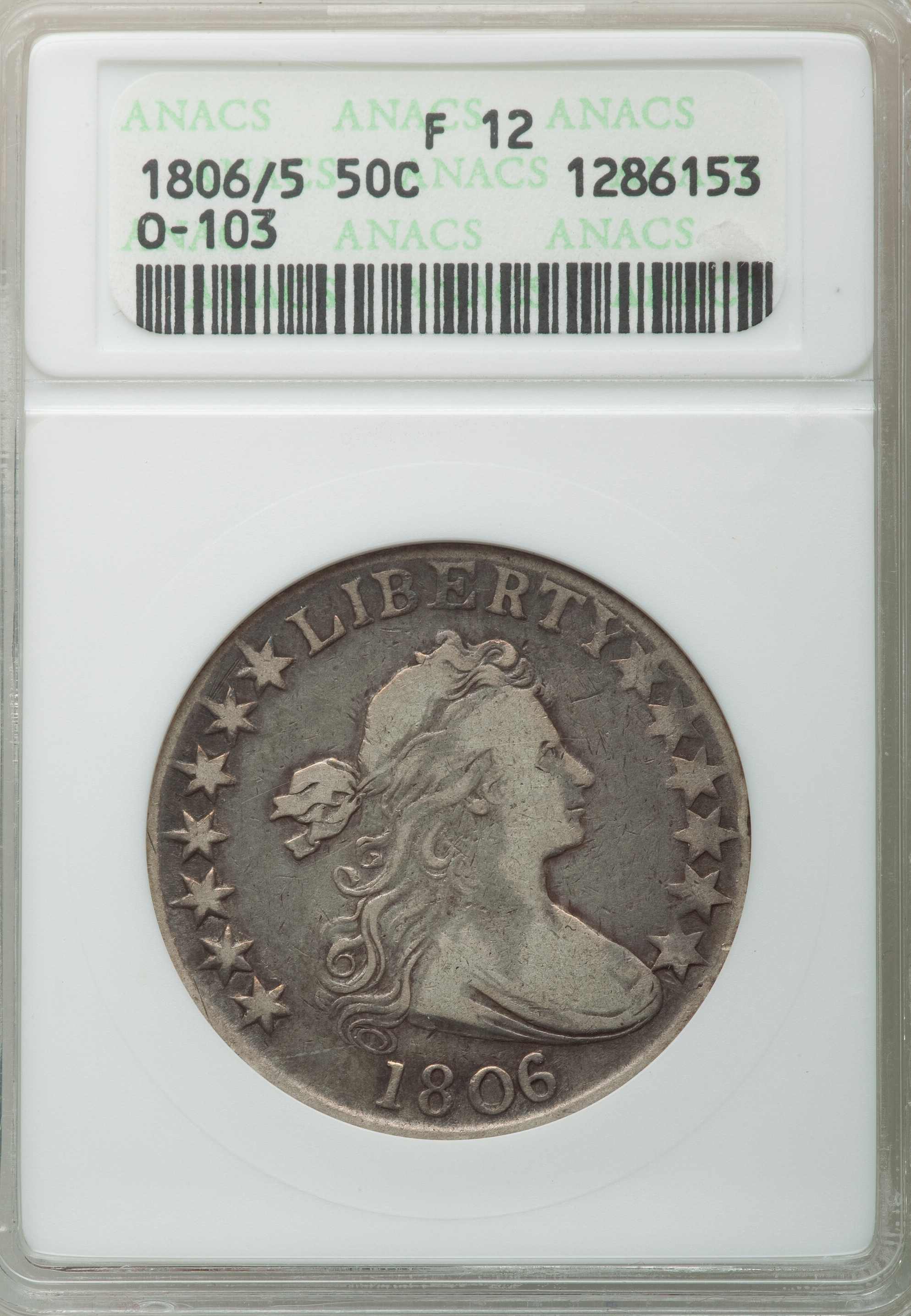 1806-Draped-Bust-Half-ANACS:-Grade-And-Variety-Please