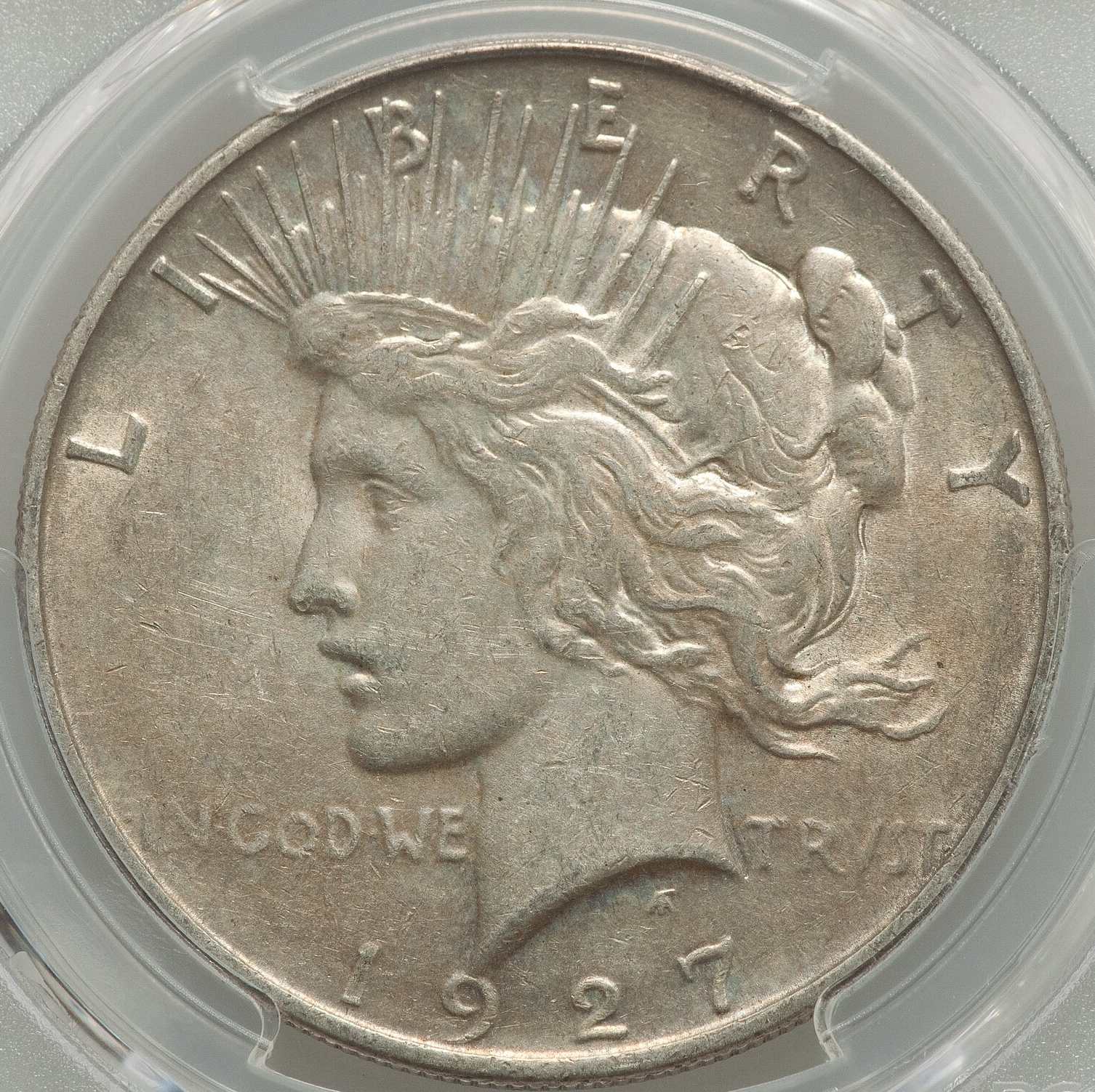 Merry-Christmas!-Scruffy-Peace-Dollar-1927-D-PCGS