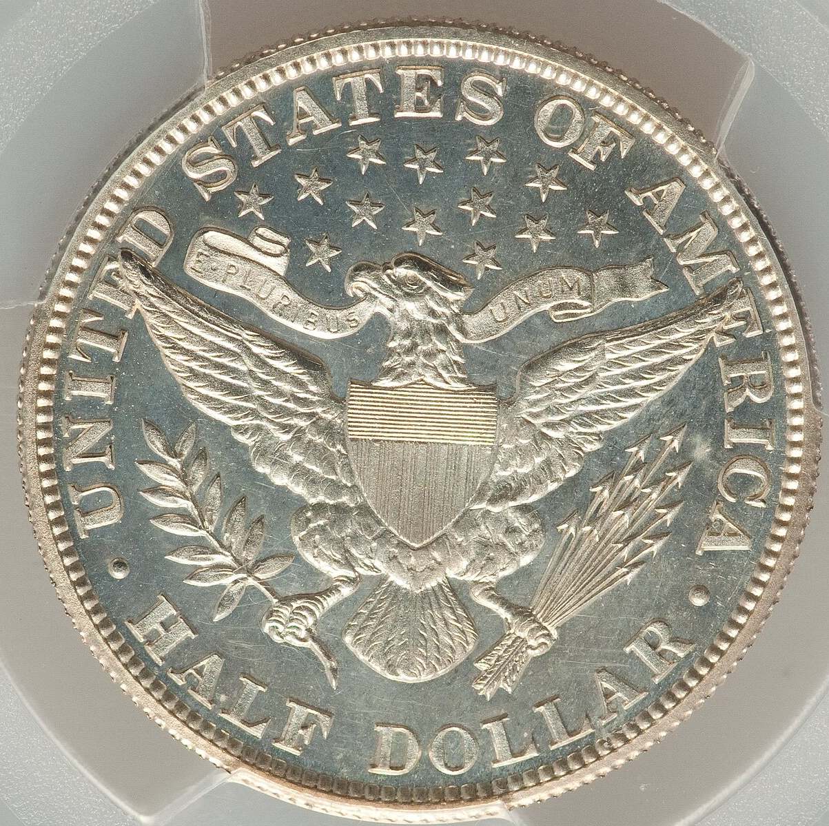 1911-Barber-Babe-50c,-Enshrined-By-PCGS