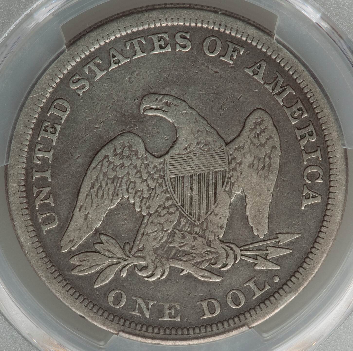 1844-Seated-Liberty-$1,-Reflecting-Decades-Of-Honest-Commerce