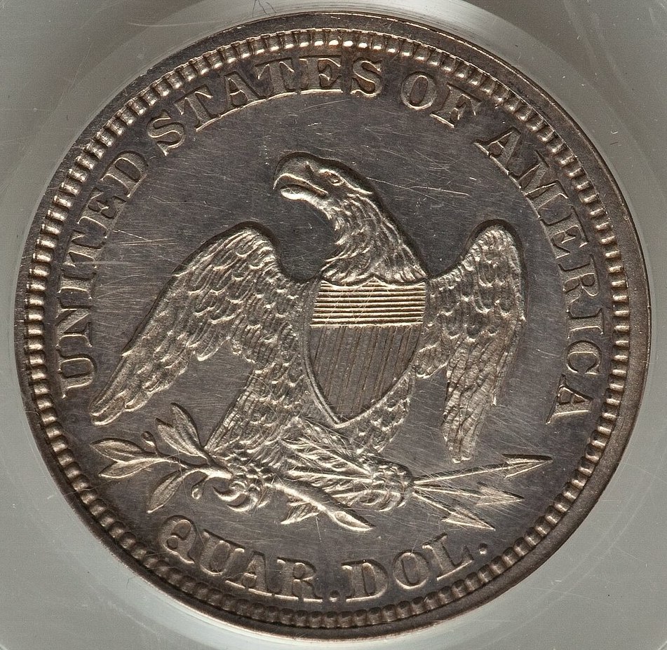 1865-Seated-Liberty-Quarter,-Some-Cosmetic-Impairment