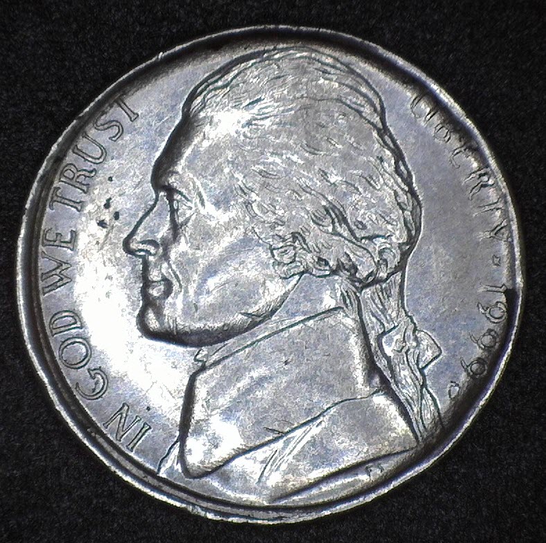 1999-D-Jefferson-Nickel-Broadstruck-Errror?