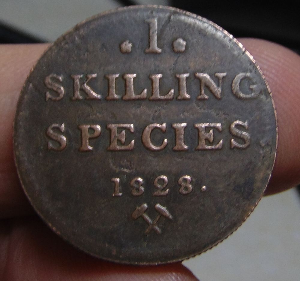 Skilling-1828-Norway-For-Grading