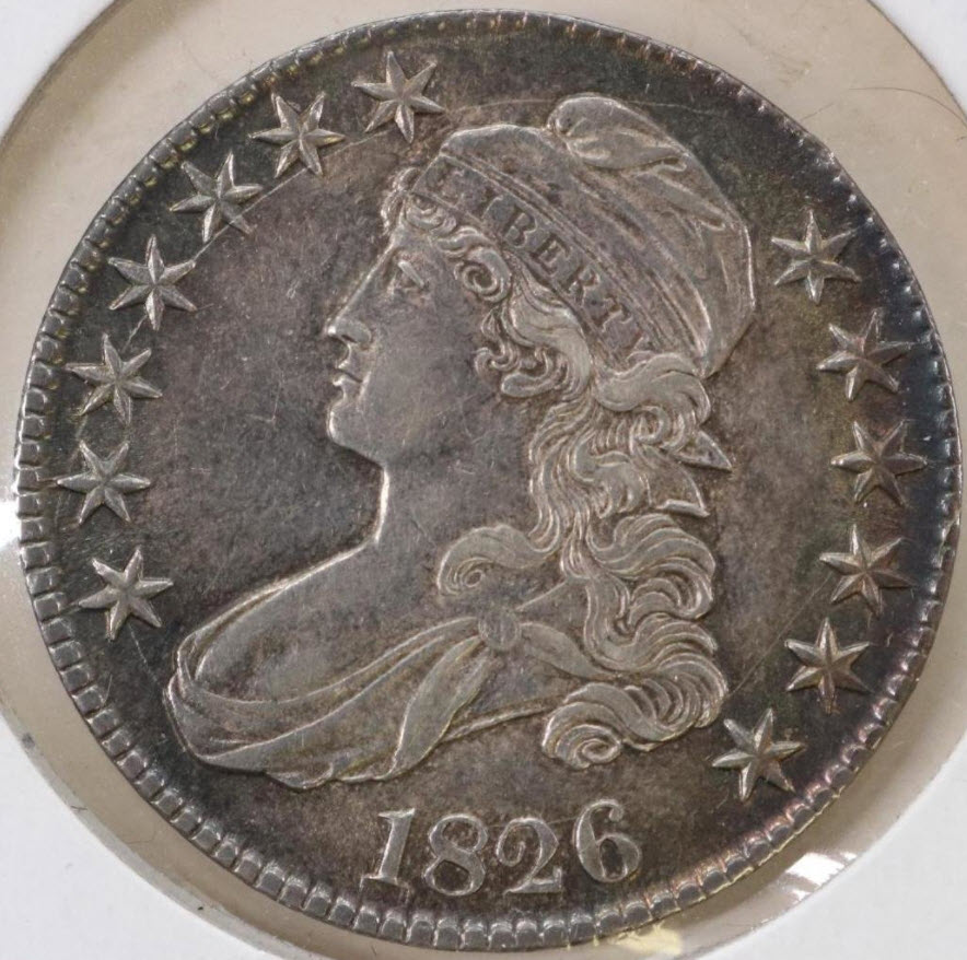 1826-O-108A-Capped-Bust-Half-For-Grading