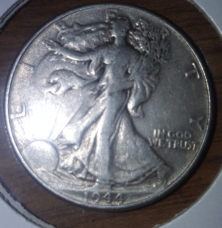 1944-Walking-Liberty-Given-To-Me,-Please-Grade-And-Value